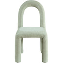  Color_Mint -- Amari Mint Chenille Fabric Upholstered Dining Chair IMAGE 3
