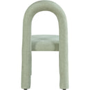  Color_Mint -- Amari Mint Chenille Fabric Upholstered Dining Chair IMAGE 5