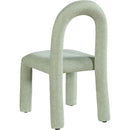  Color_Mint -- Amari Mint Chenille Fabric Upholstered Dining Chair IMAGE 6