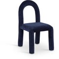  Color_Navy -- Amari Navy Chenille Fabric Upholstered Dining Chair IMAGE 1