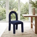  Color_Navy -- Amari Navy Chenille Fabric Upholstered Dining Chair IMAGE 2