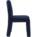  Color_Navy -- Amari Navy Chenille Fabric Upholstered Dining Chair IMAGE 4
