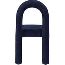  Color_Navy -- Amari Navy Chenille Fabric Upholstered Dining Chair IMAGE 5