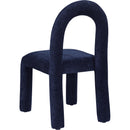  Color_Navy -- Amari Navy Chenille Fabric Upholstered Dining Chair IMAGE 6