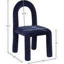 Color_Navy -- Amari Navy Chenille Fabric Upholstered Dining Chair IMAGE 8