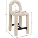  Color_Beige -- Meridian Amari Counter Height Stool IMAGE 8