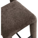  Color_Brown -- Amari Brown Chenille Fabric Upholstered Counter Stool IMAGE 7