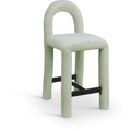  Color_Mint -- Amari Mint Chenille Fabric Upholstered Counter Stool IMAGE 1