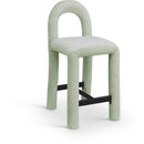  Color_Mint -- Amari Mint Chenille Fabric Upholstered Counter Stool IMAGE 1