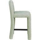 Color_Mint -- Amari Mint Chenille Fabric Upholstered Counter Stool IMAGE 4
