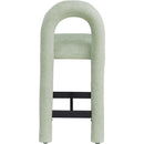  Color_Mint -- Amari Mint Chenille Fabric Upholstered Counter Stool IMAGE 5