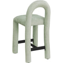  Color_Mint -- Amari Mint Chenille Fabric Upholstered Counter Stool IMAGE 6