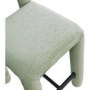  Color_Mint -- Amari Mint Chenille Fabric Upholstered Counter Stool IMAGE 7