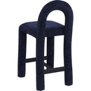  Color_Navy -- Amari Navy Chenille Fabric Upholstered Counter Stool IMAGE 6