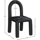  Color_Black -- Meridian Amari Dining Chair IMAGE 8