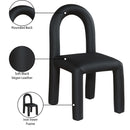 Meridian Amari Black Vegan Leather Dining Chair IMAGE 9