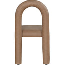  Color_Brown -- Amari Brown Vegan Leather Upholstered Dining Chair IMAGE 5
