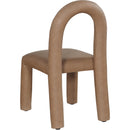  Color_Brown -- Amari Brown Vegan Leather Upholstered Dining Chair IMAGE 6