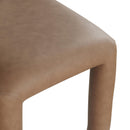 Color_Brown -- Amari Brown Vegan Leather Upholstered Dining Chair IMAGE 7