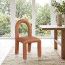 Color_Cognac -- Amari Cognac Vegan Leather Upholstered Dining Chair IMAGE 2