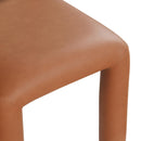  Color_Cognac -- Amari Cognac Vegan Leather Upholstered Dining Chair IMAGE 7