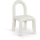 Meridian Amari Cream Vegan Leather Dining Chair IMAGE 1