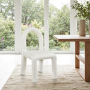 Color_Cream -- Amari Cream Vegan Leather Upholstered Dining Chair IMAGE 2