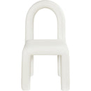  Color_Cream -- Amari Cream Vegan Leather Upholstered Dining Chair IMAGE 3