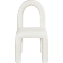 Meridian Amari Cream Vegan Leather Dining Chair IMAGE 3