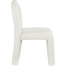  Color_Cream -- Amari Cream Vegan Leather Upholstered Dining Chair IMAGE 4