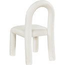 Meridian Amari Cream Vegan Leather Dining Chair IMAGE 6