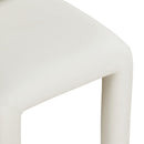  Color_Cream -- Amari Cream Vegan Leather Upholstered Dining Chair IMAGE 7