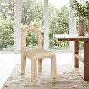  Color_Tan -- Amari Tan Vegan Leather Upholstered Dining Chair IMAGE 2