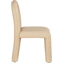  Color_Tan -- Amari Tan Vegan Leather Upholstered Dining Chair IMAGE 4