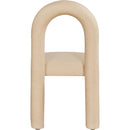  Color_Tan -- Amari Tan Vegan Leather Upholstered Dining Chair IMAGE 5