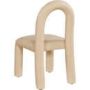  Color_Tan -- Amari Tan Vegan Leather Upholstered Dining Chair IMAGE 6