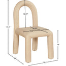  Color_Tan -- Amari Tan Vegan Leather Upholstered Dining Chair IMAGE 8