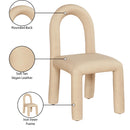  Color_Tan -- Amari Tan Vegan Leather Upholstered Dining Chair IMAGE 9
