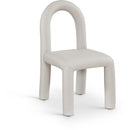 Meridian Amari Taupe Vegan Leather Dining Chair IMAGE 1