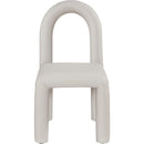 Meridian Amari Taupe Vegan Leather Dining Chair IMAGE 3