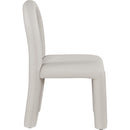  Color_Taupe -- Amari Taupe Vegan Leather Upholstered Dining Chair IMAGE 4