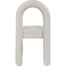  Color_Taupe -- Amari Taupe Vegan Leather Upholstered Dining Chair IMAGE 5