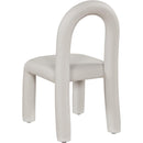  Color_Taupe -- Amari Taupe Vegan Leather Upholstered Dining Chair IMAGE 6