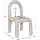  Color_Taupe -- Amari Taupe Vegan Leather Upholstered Dining Chair IMAGE 8