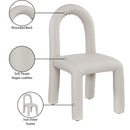  Color_Taupe -- Amari Taupe Vegan Leather Upholstered Dining Chair IMAGE 9
