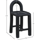  Color_Black -- Meridian Amari Counter Height Stool IMAGE 8