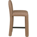  Color_Brown -- Amari Brown Vegan Leather Upholstered Counter Stool IMAGE 4