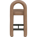  Color_Brown -- Amari Brown Vegan Leather Upholstered Counter Stool IMAGE 5