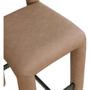  Color_Brown -- Amari Brown Vegan Leather Upholstered Counter Stool IMAGE 7