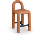  Color_Cognac -- Amari Cognac Vegan Leather Upholstered Counter Stool IMAGE 1